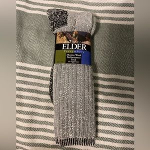 Elder NWT Merino Wool Gray Camp /Hiking Socks